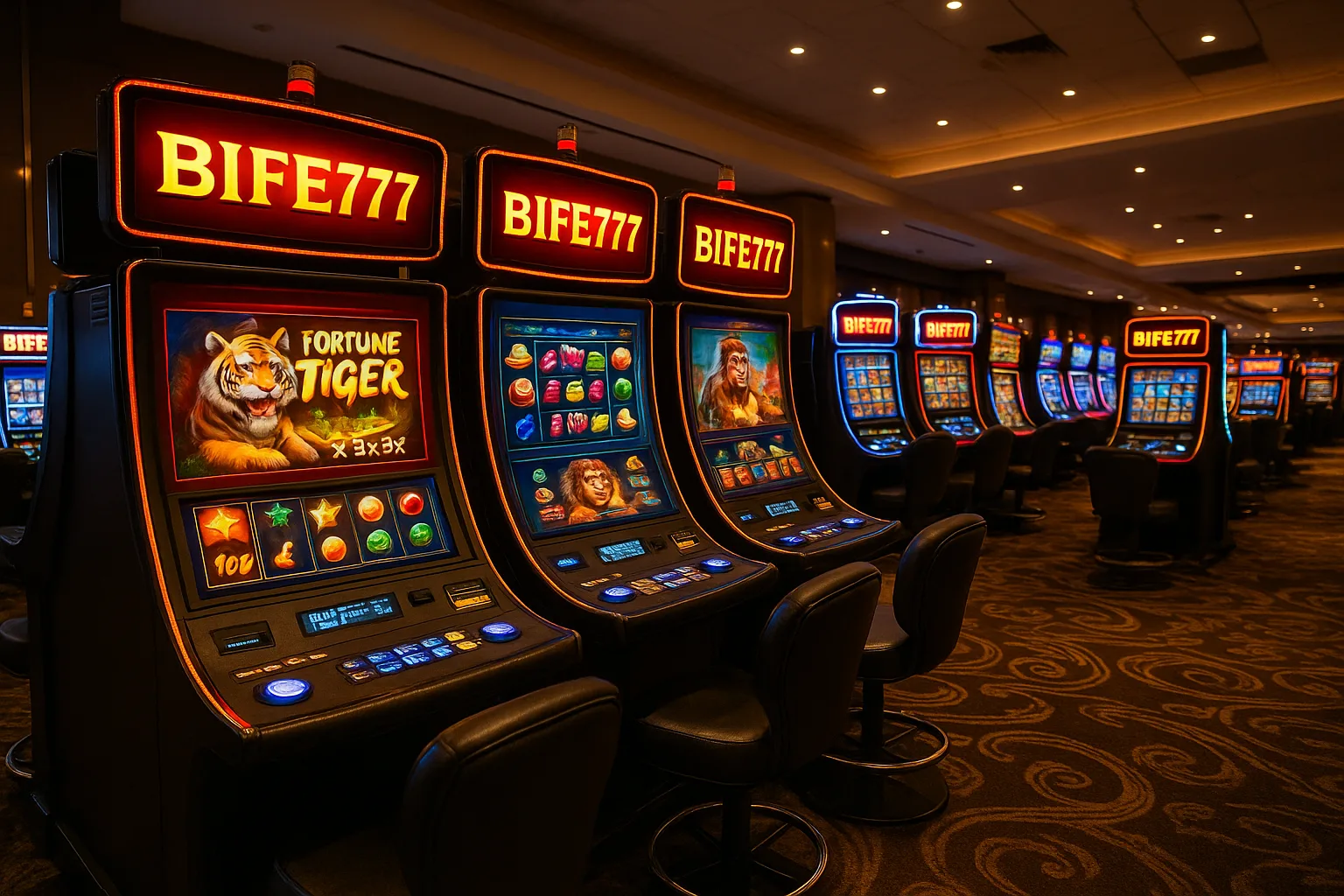 Explore o mundo das slot machines no BIFE777 Casino